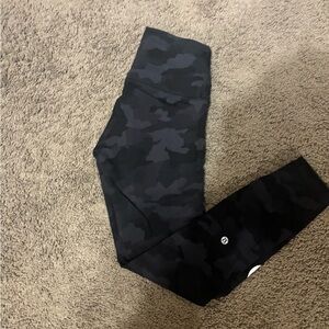 lululemon athletica x Orangetheory wunder train Black Camo Leggings - High Waist
